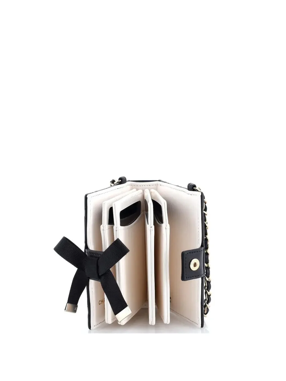 Chanel Cc Book Card Holder With Chain #205798C30B